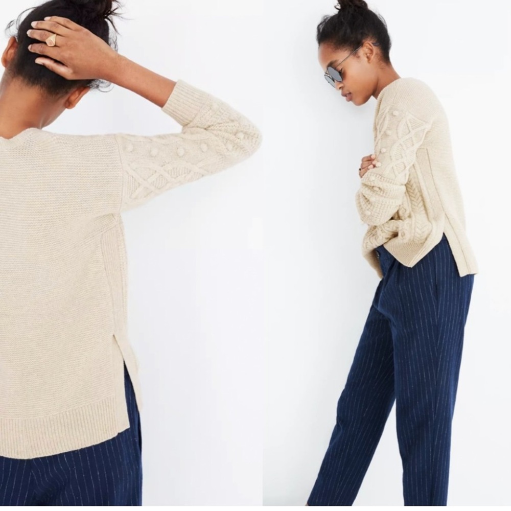 Madewell Merino Wool Open Side Sweater